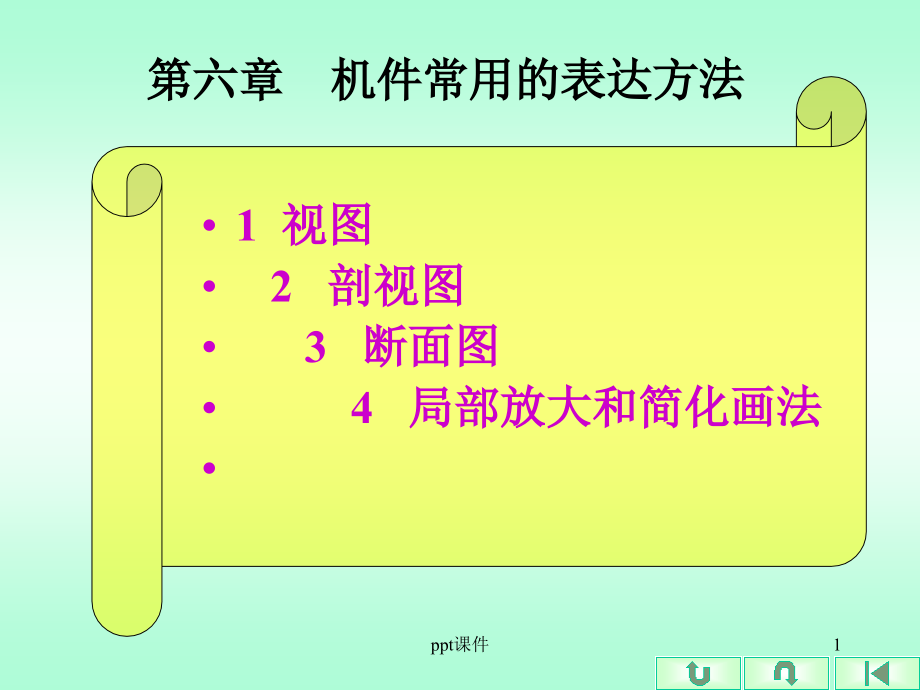 机械制图--机件常用的表达方法--课件_第1页