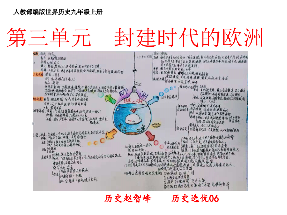 整合人教部编版九年级上册第三单元封建时代的欧洲课件_第1页