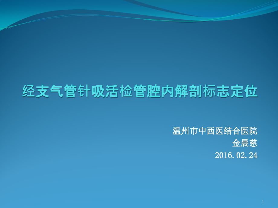 经支气管针吸活检管腔内解剖标志定位课件_第1页