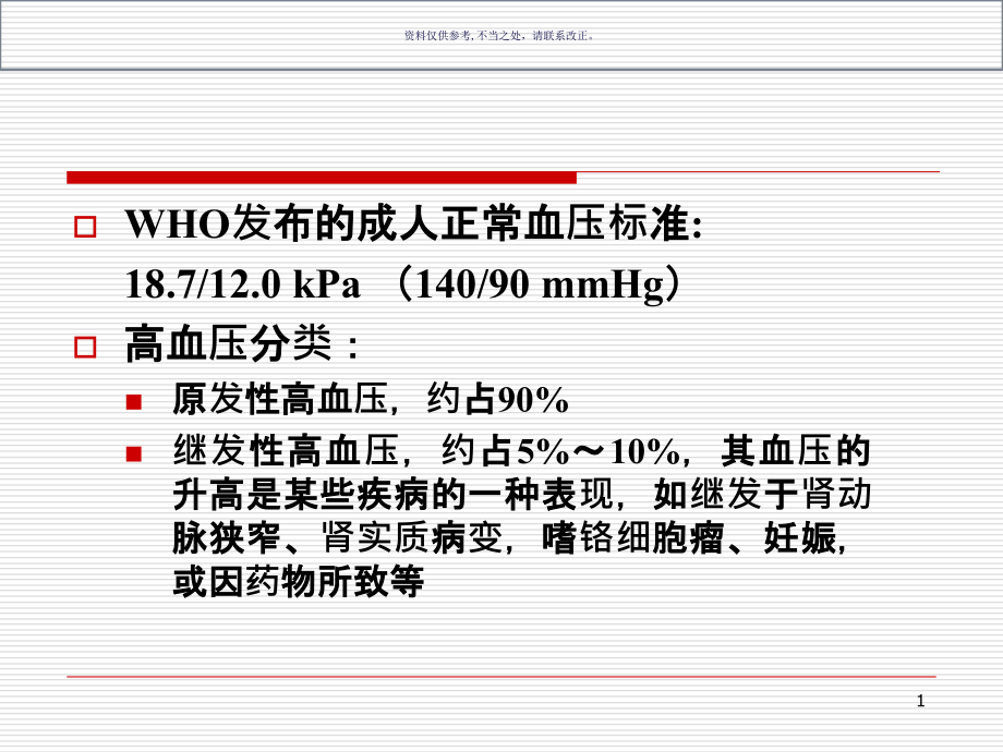 抗高血压药医学知识课件_第1页