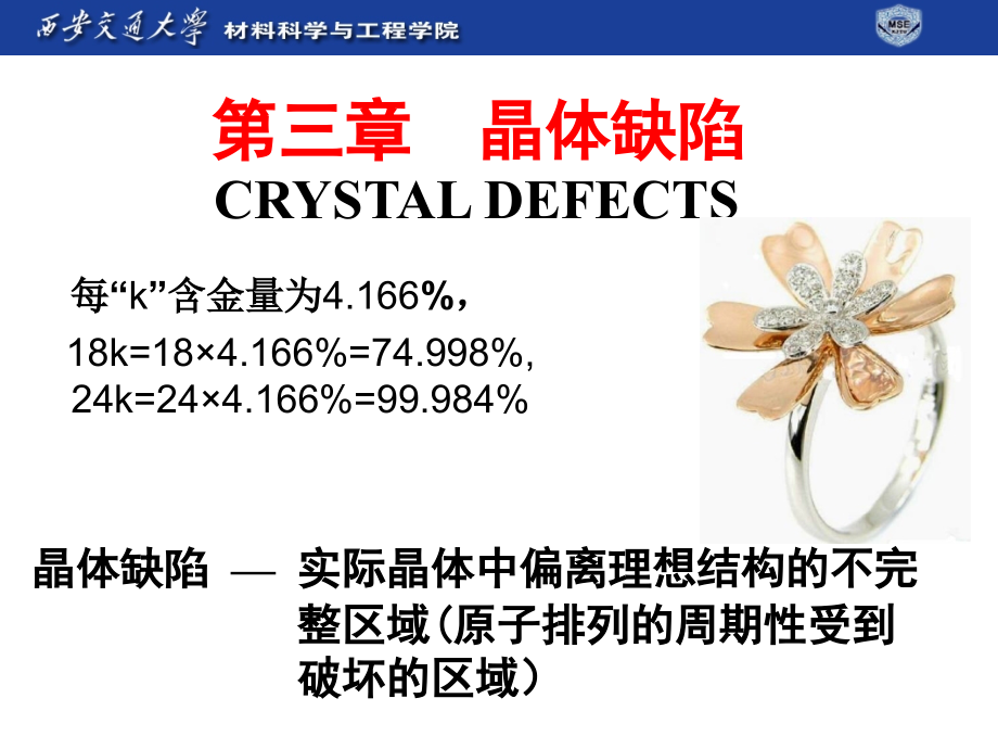 料科学基础-第3章晶体缺陷(修改)资料课件_第1页