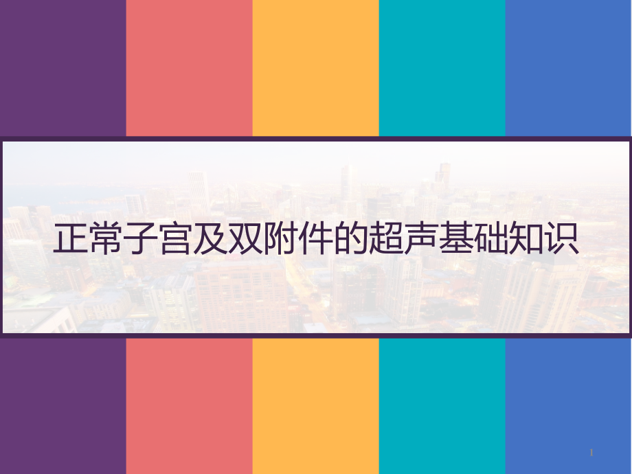 正常子宫及双附件的超声基础知识课件_第1页