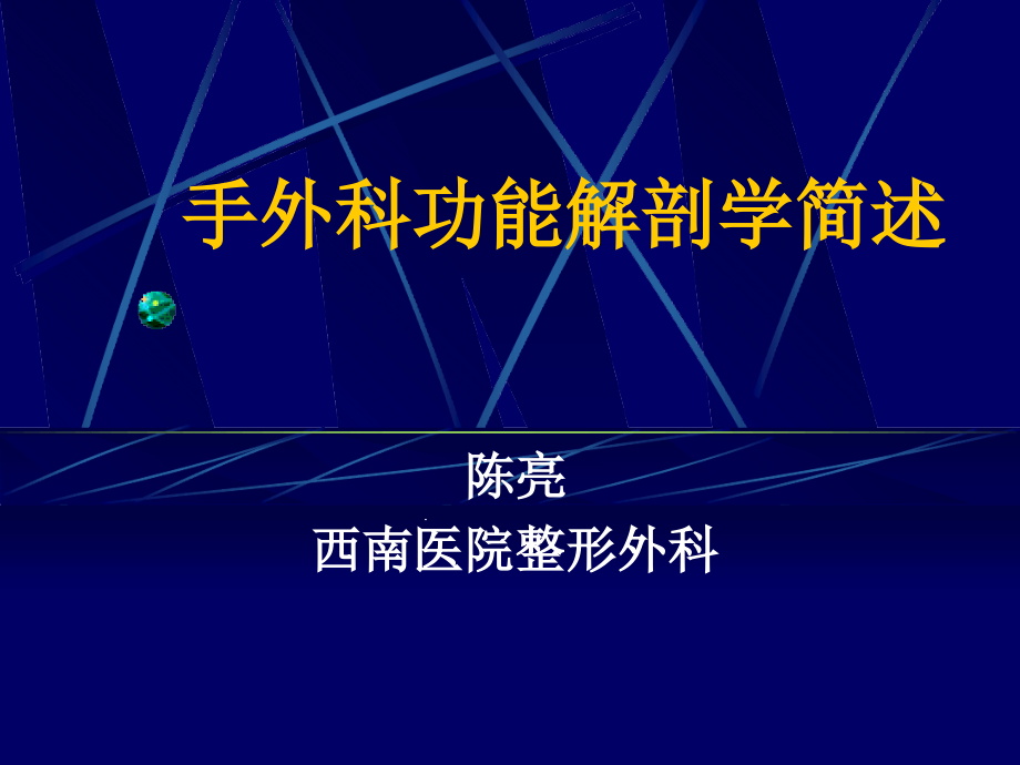 手外科功能解剖学简述课件_第1页