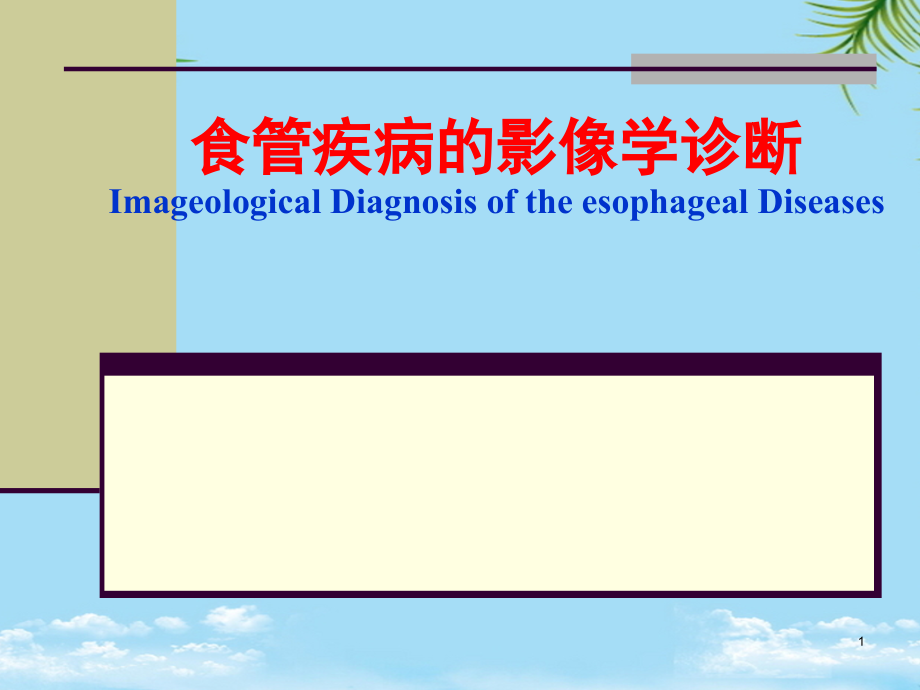 食管疾病影像学诊断资料全面版课件_第1页