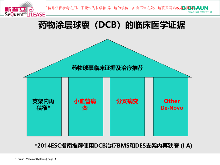 药物涂层球囊在原发病变的临床应用价值培训ppt课件_第1页