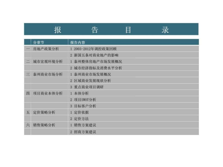 江苏泰州莱茵东郡商业中心项目市场调研及定价策略提报前期策划-课件_第1页