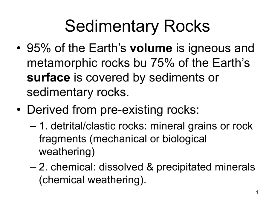 沉积岩石学(Sedimentary-Rocks)课件_第1页