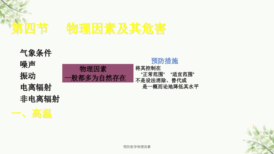 预防医学物理因素ppt课件_第1页