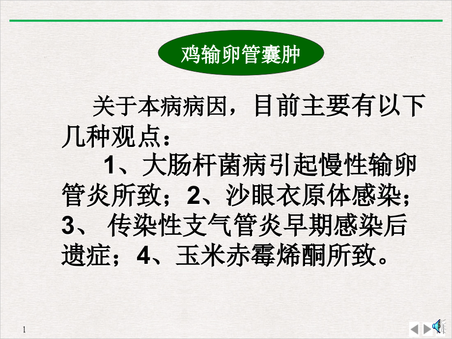 鸡输卵管囊肿实用版课件_第1页