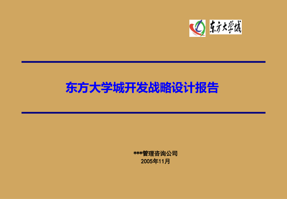 资料-东方大学城开发有限公司战略设计报告_第1页