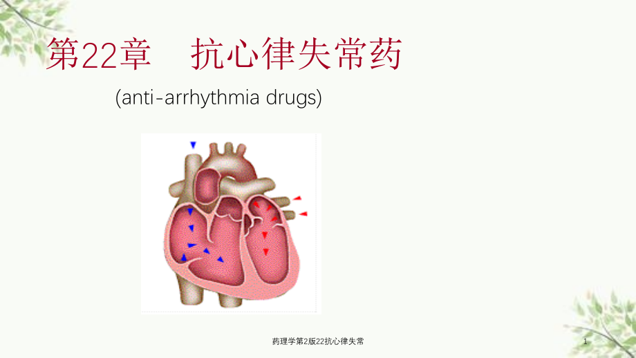 药理学第2版22抗心律失常ppt课件_第1页