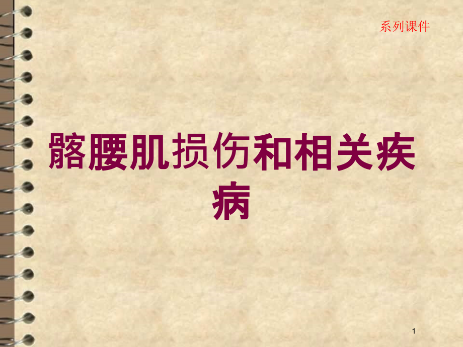 髂腰肌损伤和相关疾病培训ppt课件_第1页