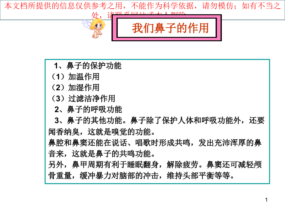 药店常见急性鼻炎用药培训ppt课件_第1页