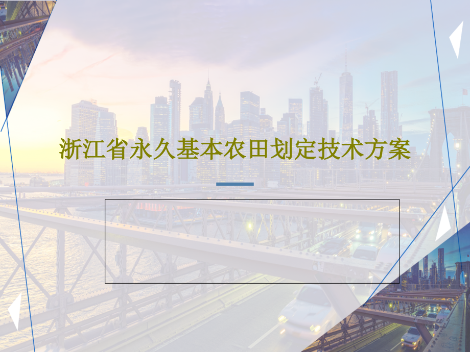 浙江省永久基本农田划定技术方案教学课件_第1页