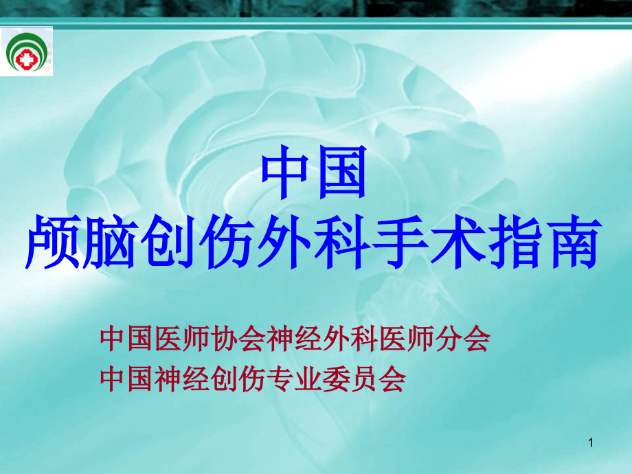 颅脑外伤手术指南课件_第1页