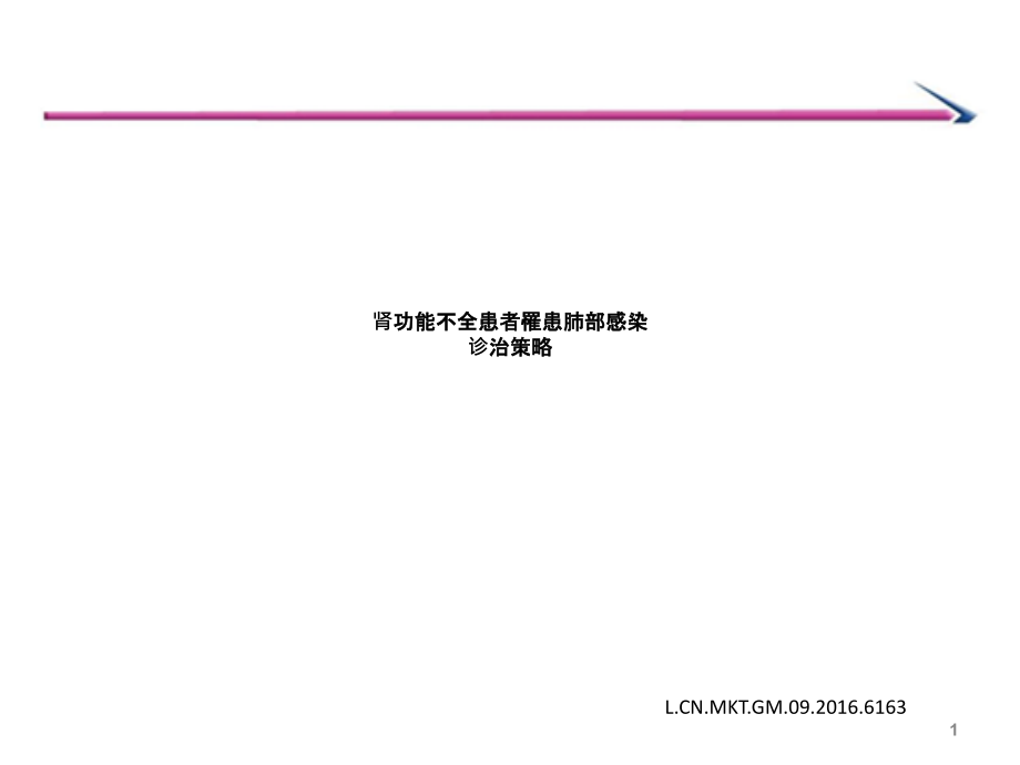 肾功能不全患者罹患肺部感染诊治策略课件_第1页