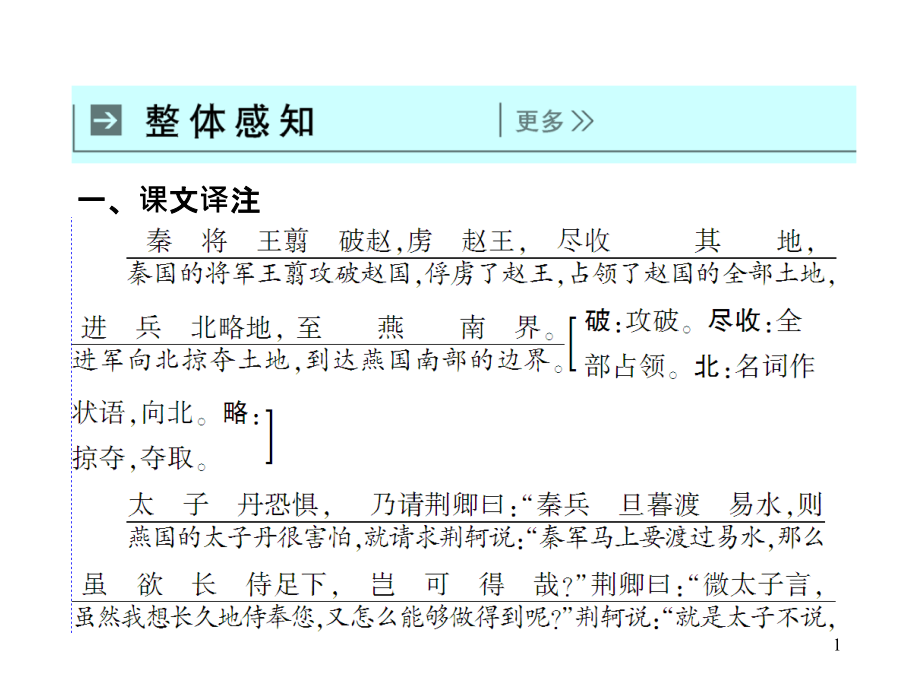 荆轲刺秦王全文翻译课件_第1页