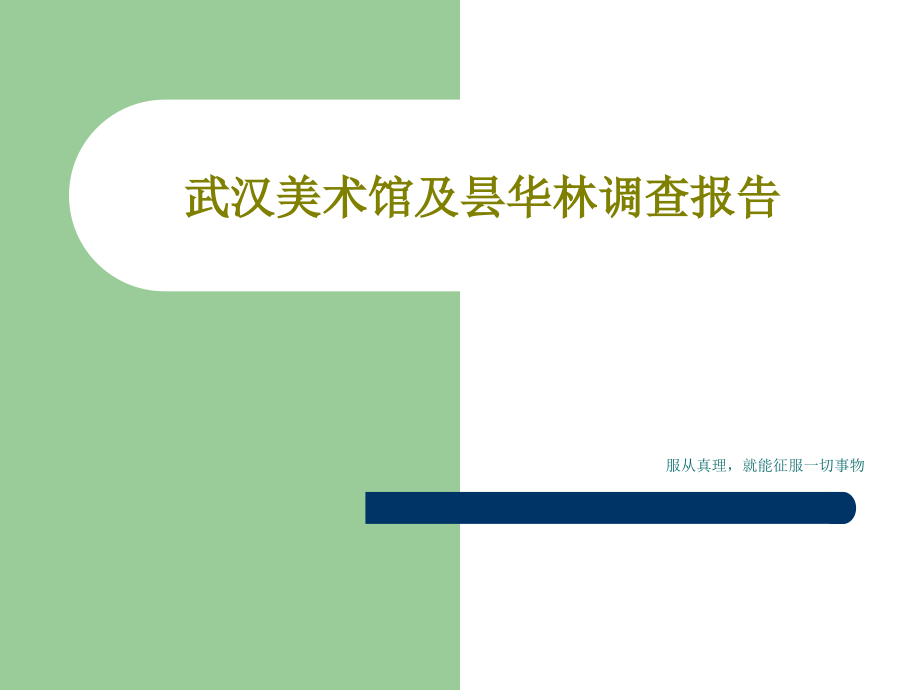 武汉美术馆及昙华林调查报告教学课件_第1页