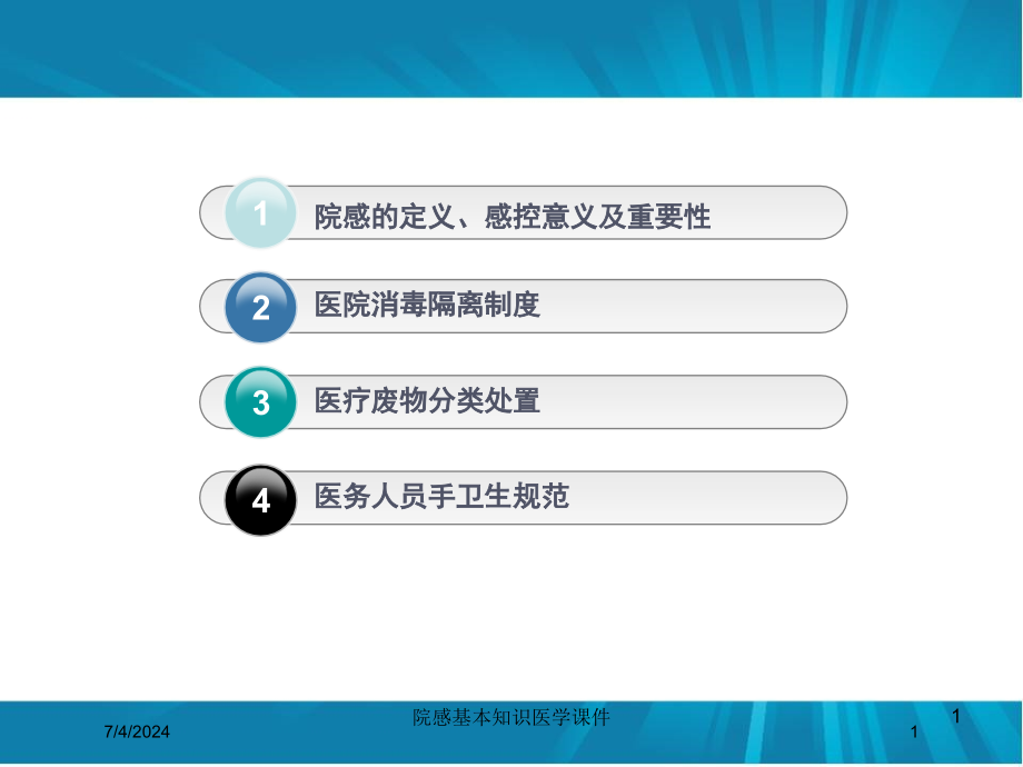 院感基本知识医学培训ppt课件_第1页