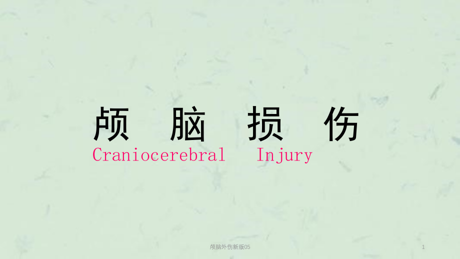 颅脑外伤新版05ppt课件_第1页