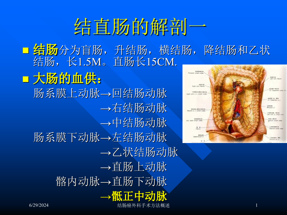 结肠癌外科手术方法概述培训ppt课件_第1页