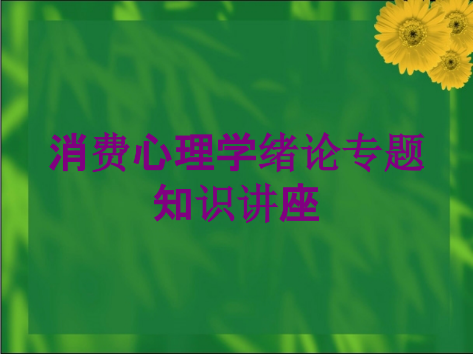 消费心理学绪论专题知识讲座培训课件_第1页