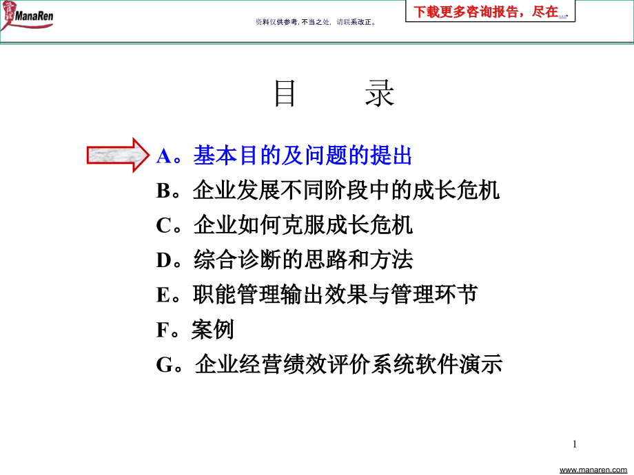 著名咨询公司多星企业管理综合诊断报告课件_第1页