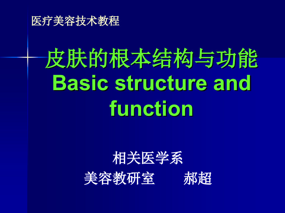 皮肤的基本结构与功能2课件_第1页