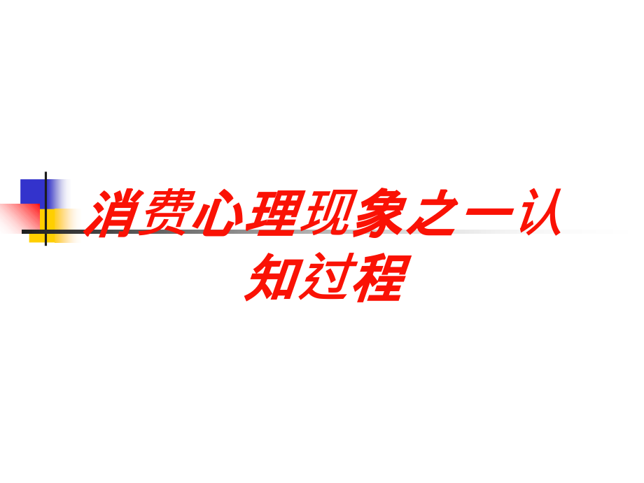 消费心理现象之一认知过程培训课件_第1页