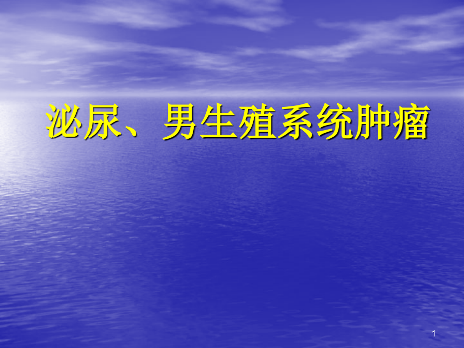 泌尿生殖系肿瘤肾癌课件_第1页