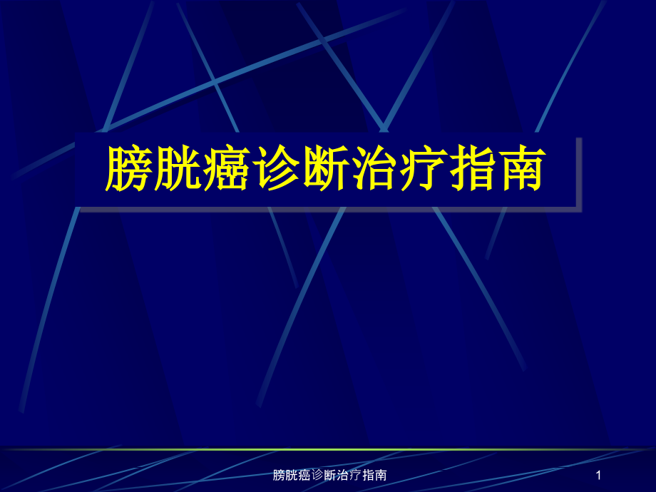 膀胱癌诊断治疗指南ppt课件_第1页