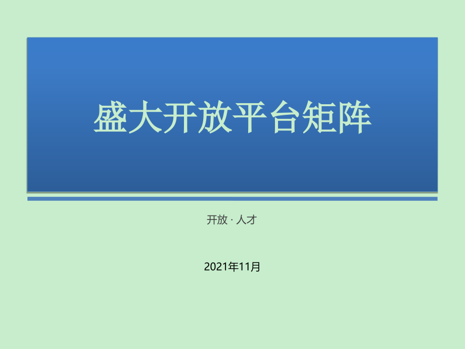 盛大平台矩阵分析_第1页