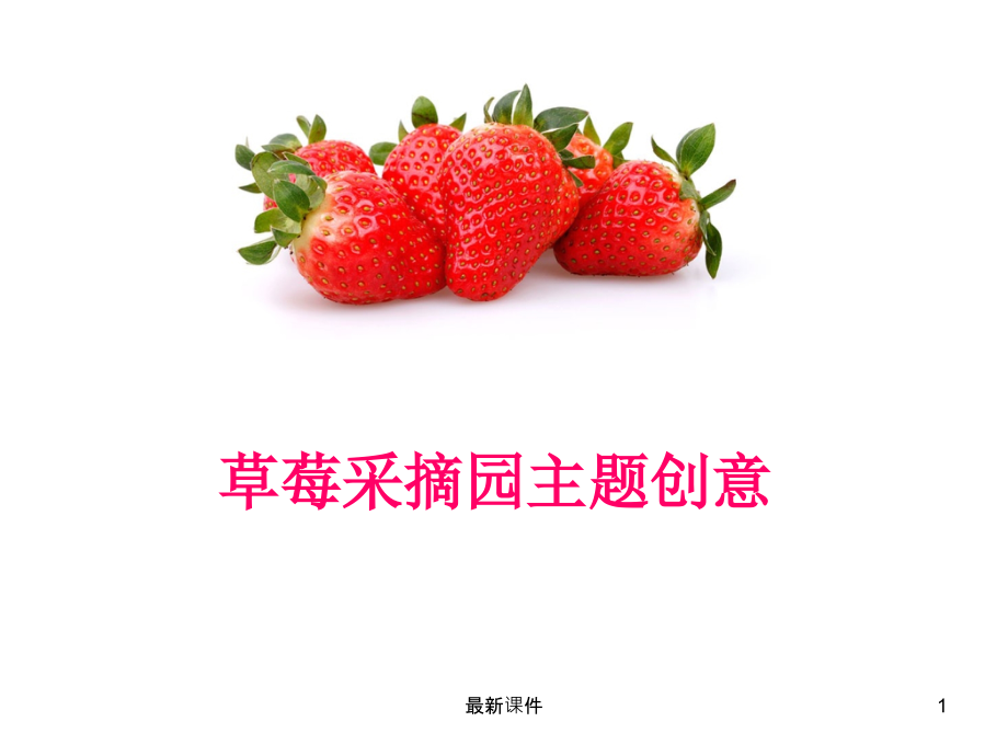 草莓采摘园项目规划课件_第1页