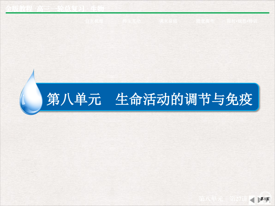 高考生物一轮总复习通过神经系统的调节完整版课件_第1页