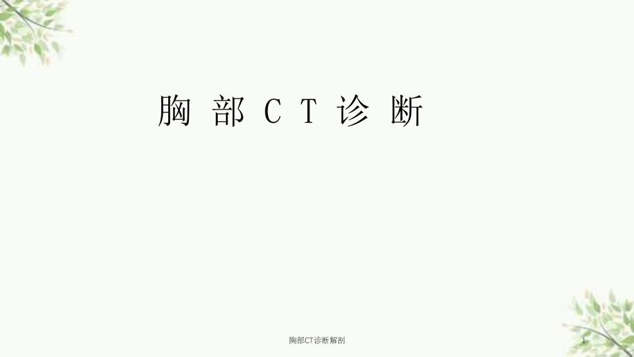 胸部CT诊断解剖ppt课件_第1页