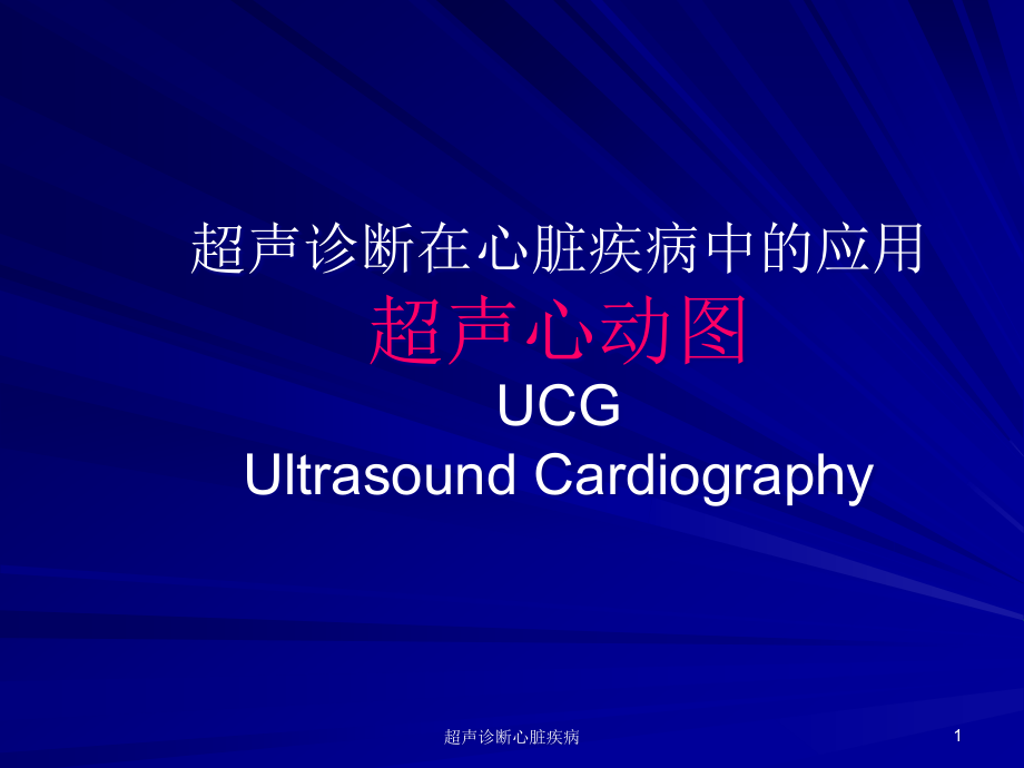 超声诊断心脏疾病ppt课件_第1页