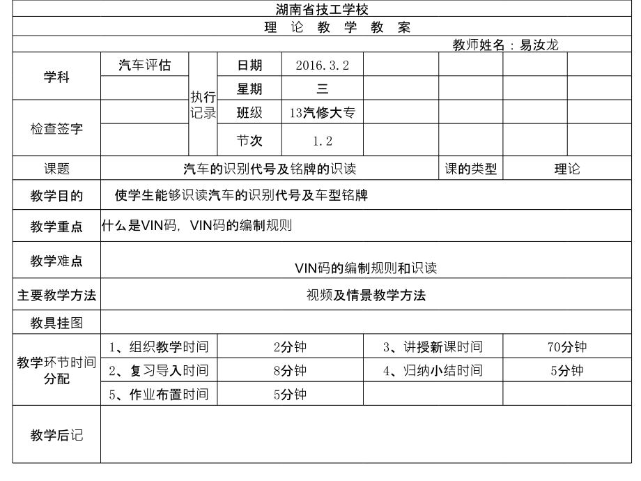 汽车识别代号及车型铭牌的识读课件_第1页