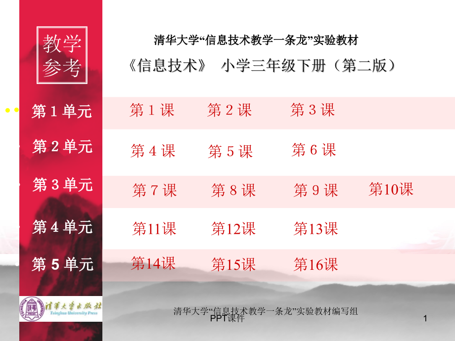 清华大学版三年级下册《信息技术》--课件_第1页