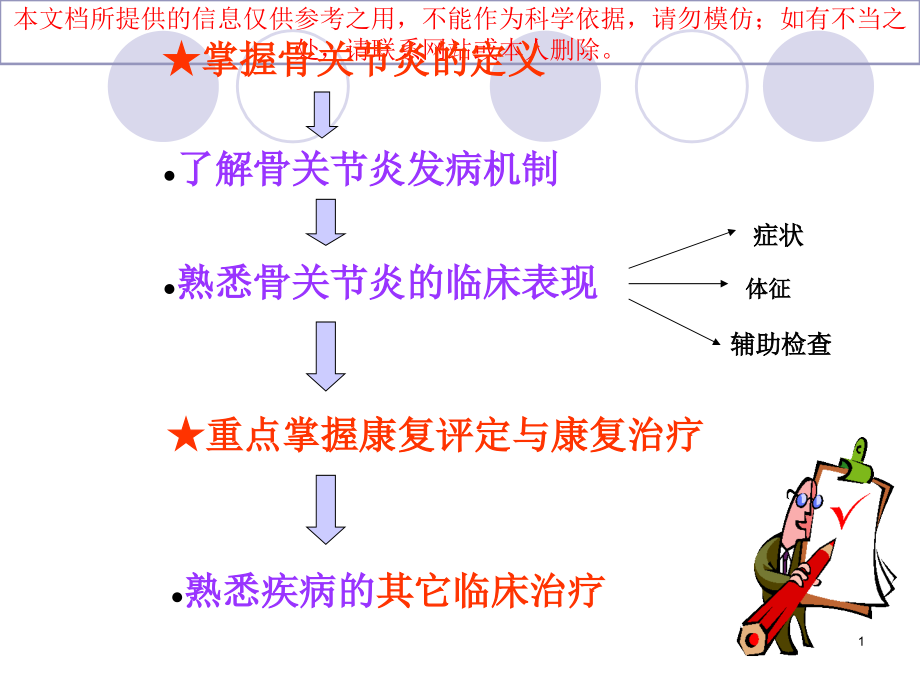 骨关节炎和其康复治疗培训ppt课件_第1页