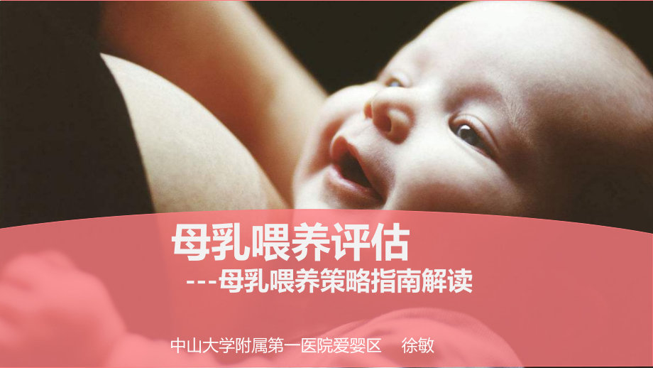 母乳喂养评估---母乳喂养促进策略指南解读(终版课件_第1页