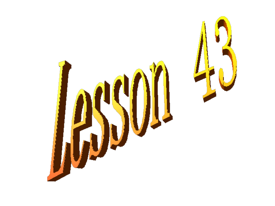 八年级英语上册Lesson43课件冀教版课件_第1页