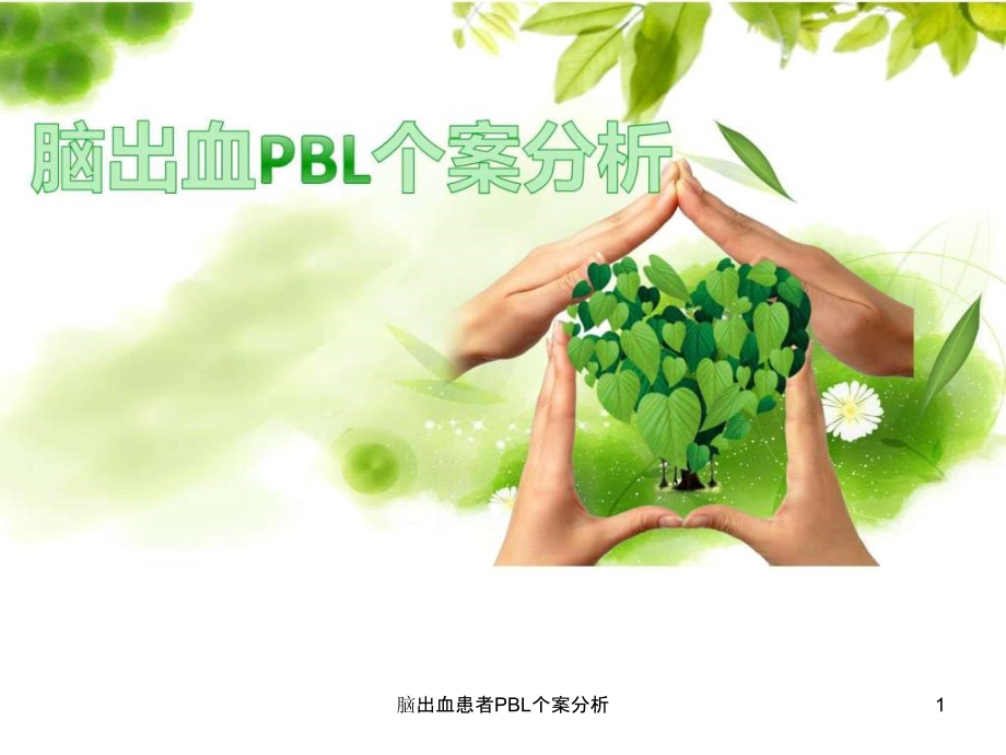 脑出血患者PBL个案分析ppt课件_第1页