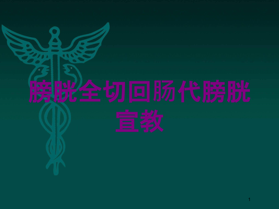 膀胱全切回肠代膀胱宣教培训ppt课件_第1页