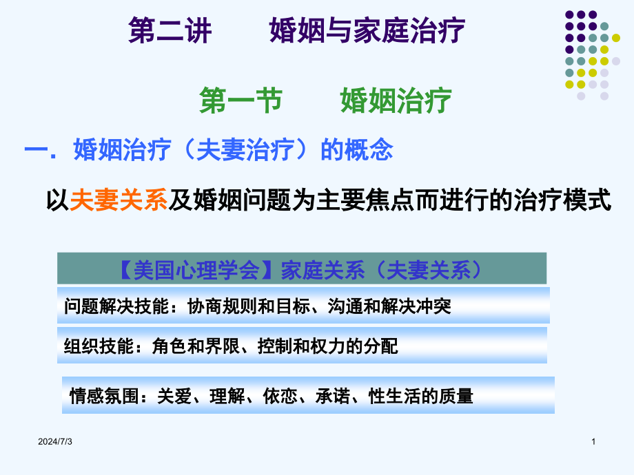 讲婚姻与家庭治疗课件_第1页