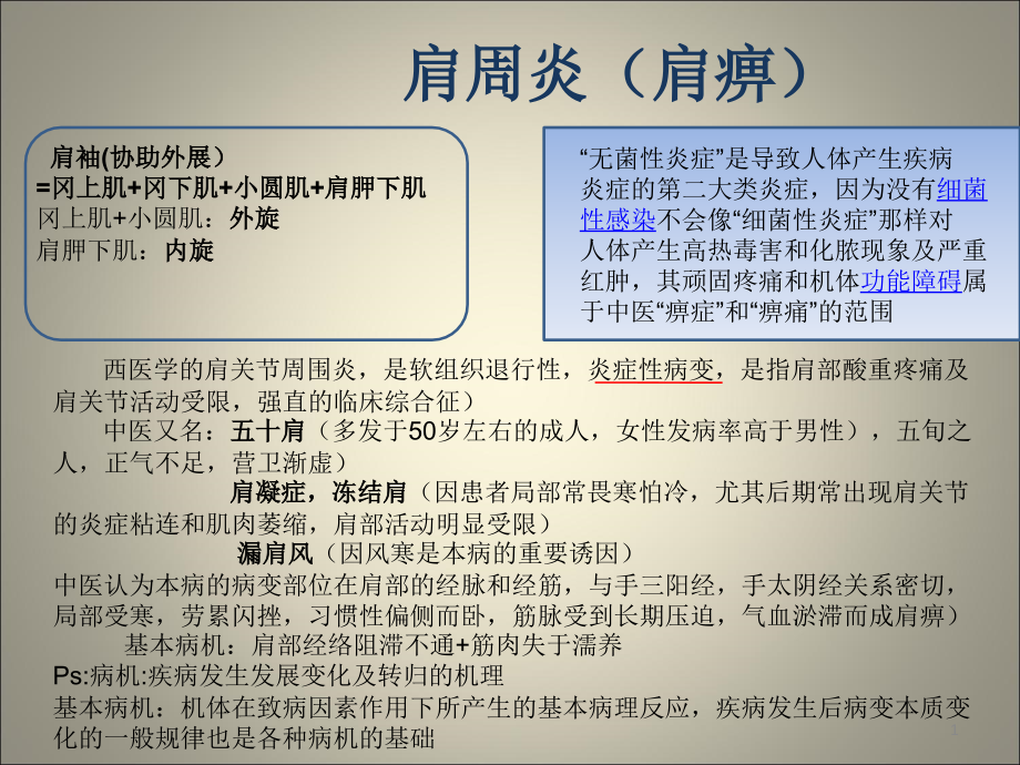 肩周病及肩袖修复术后康复力量训练学习课件_第1页