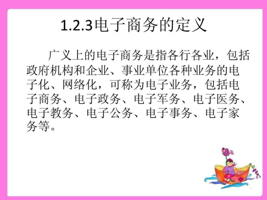 电子商务的分类与应用教学课件_第1页