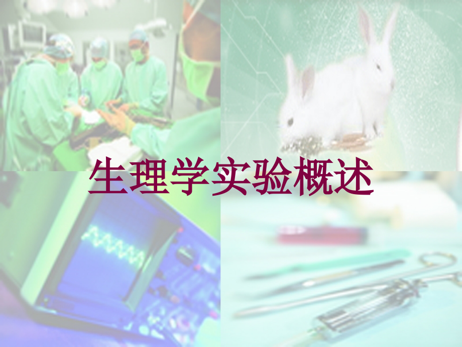 生理学实验概述培训课件_第1页