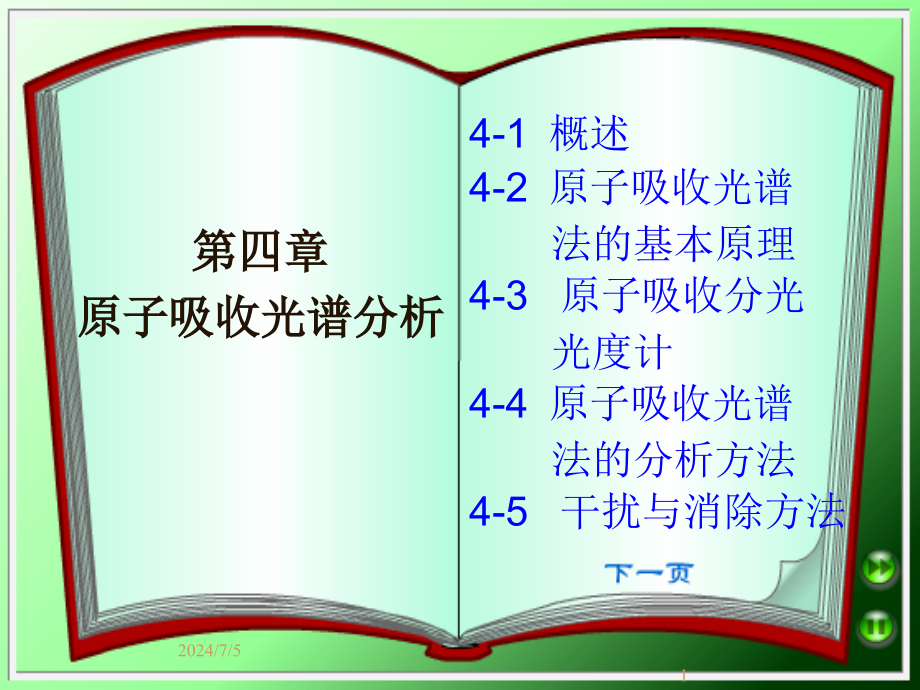 第4章原子吸收光谱法课件_第1页