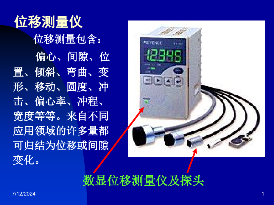 电涡流传感器应用教学课件_第1页