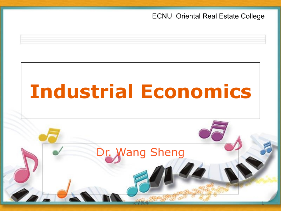 英文版产业经济学教程(全套ppt课件)_第1页